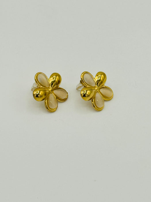 Boucles Diana crème