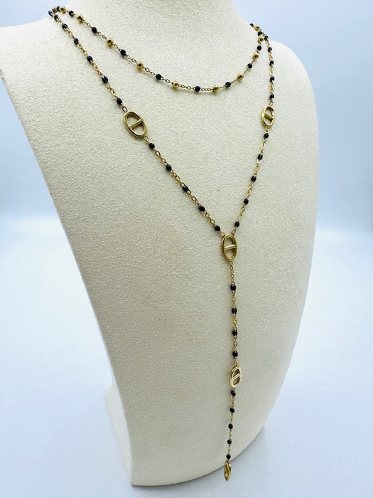 Duo collier Cara noir