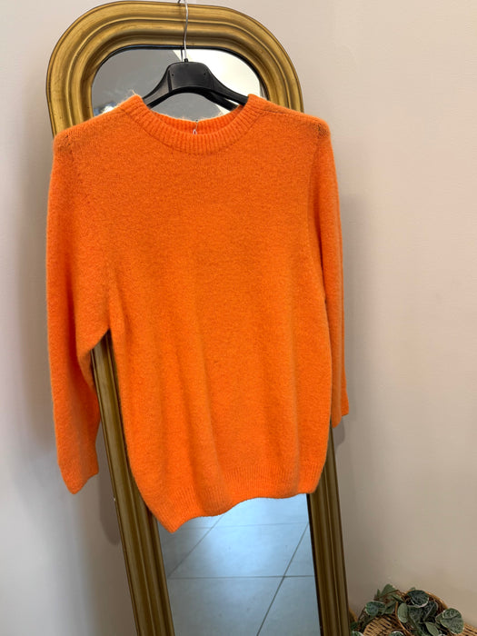 Pull hiver orange