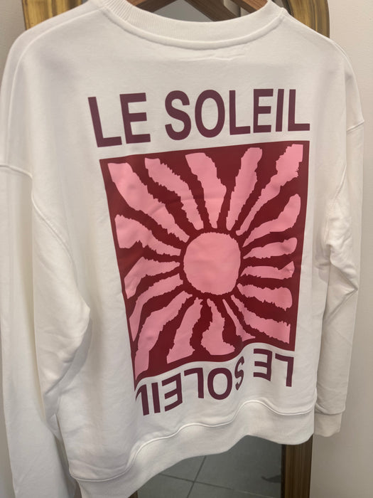 Sweat-shirt soleil blanc
